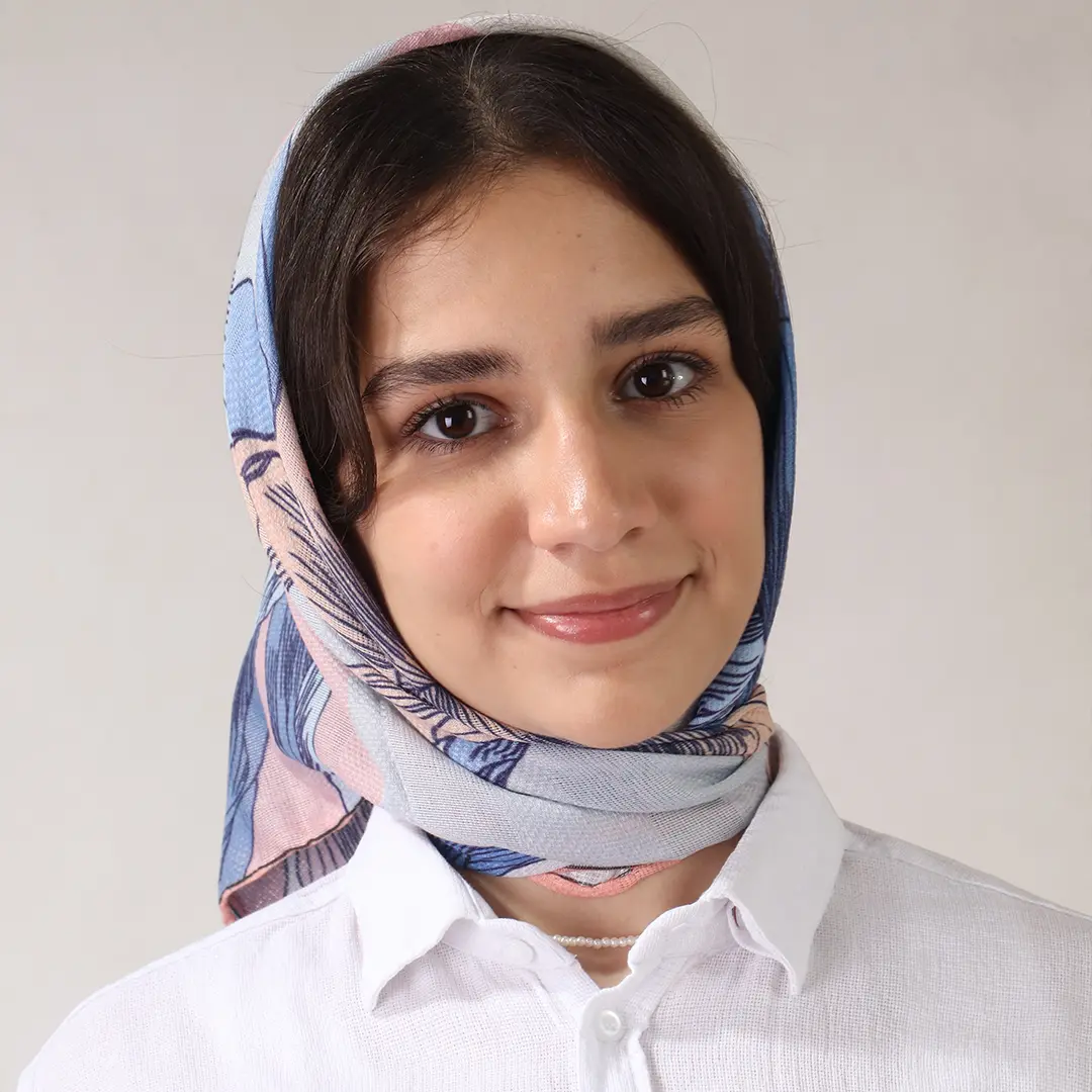 مینی اسکارف آبی کد 3465
