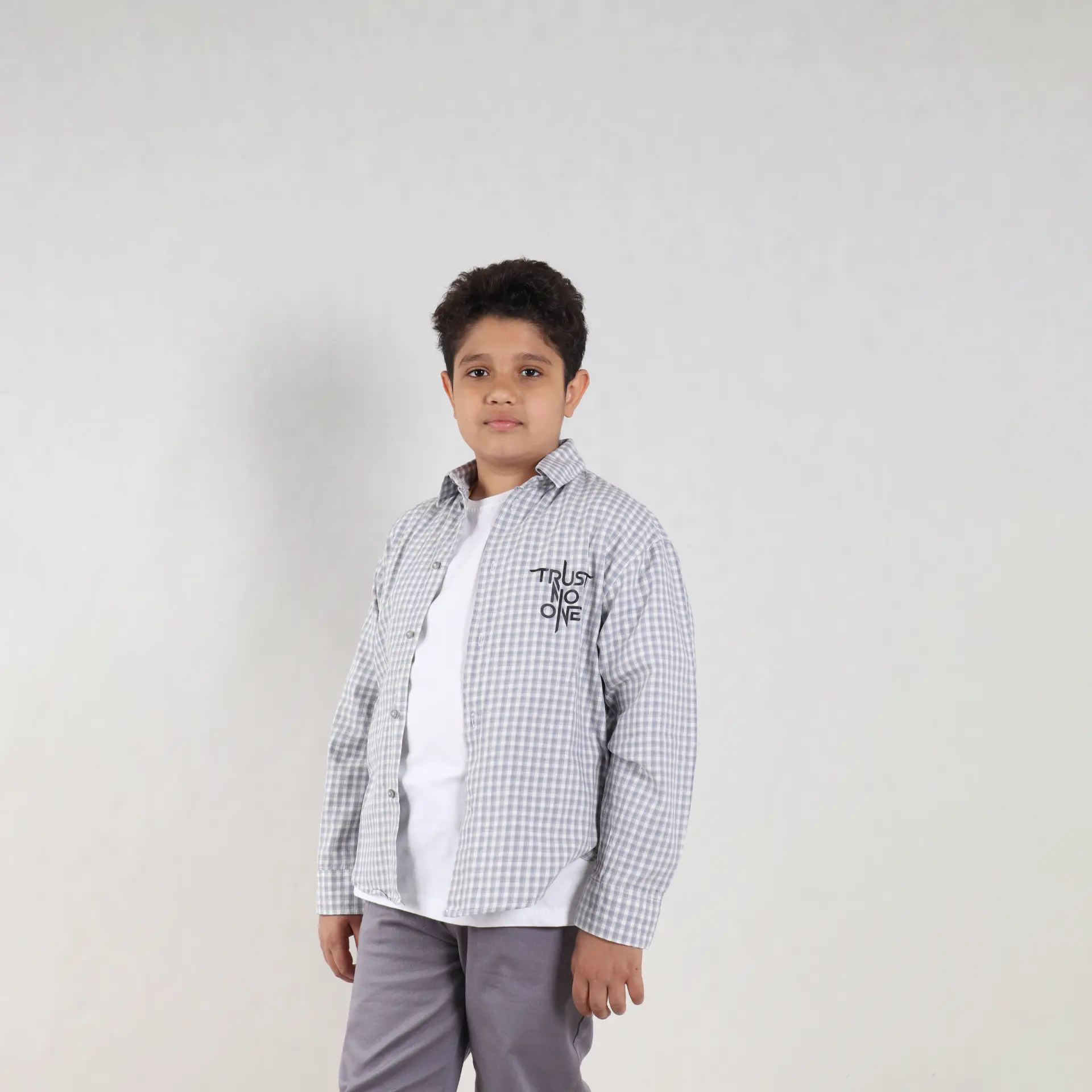 پیراهن چهار خانه پسرانه کد۳۳۴۰