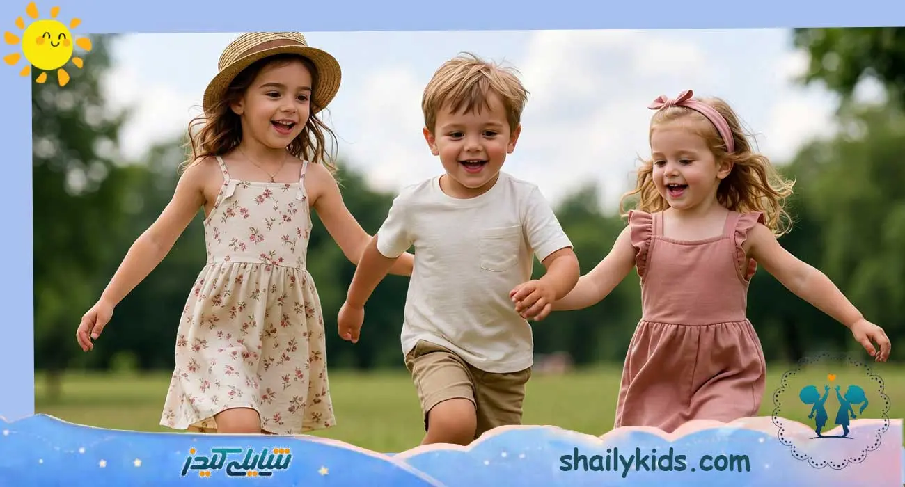 استفاده از رنگ های خنثی در لباس کودکان