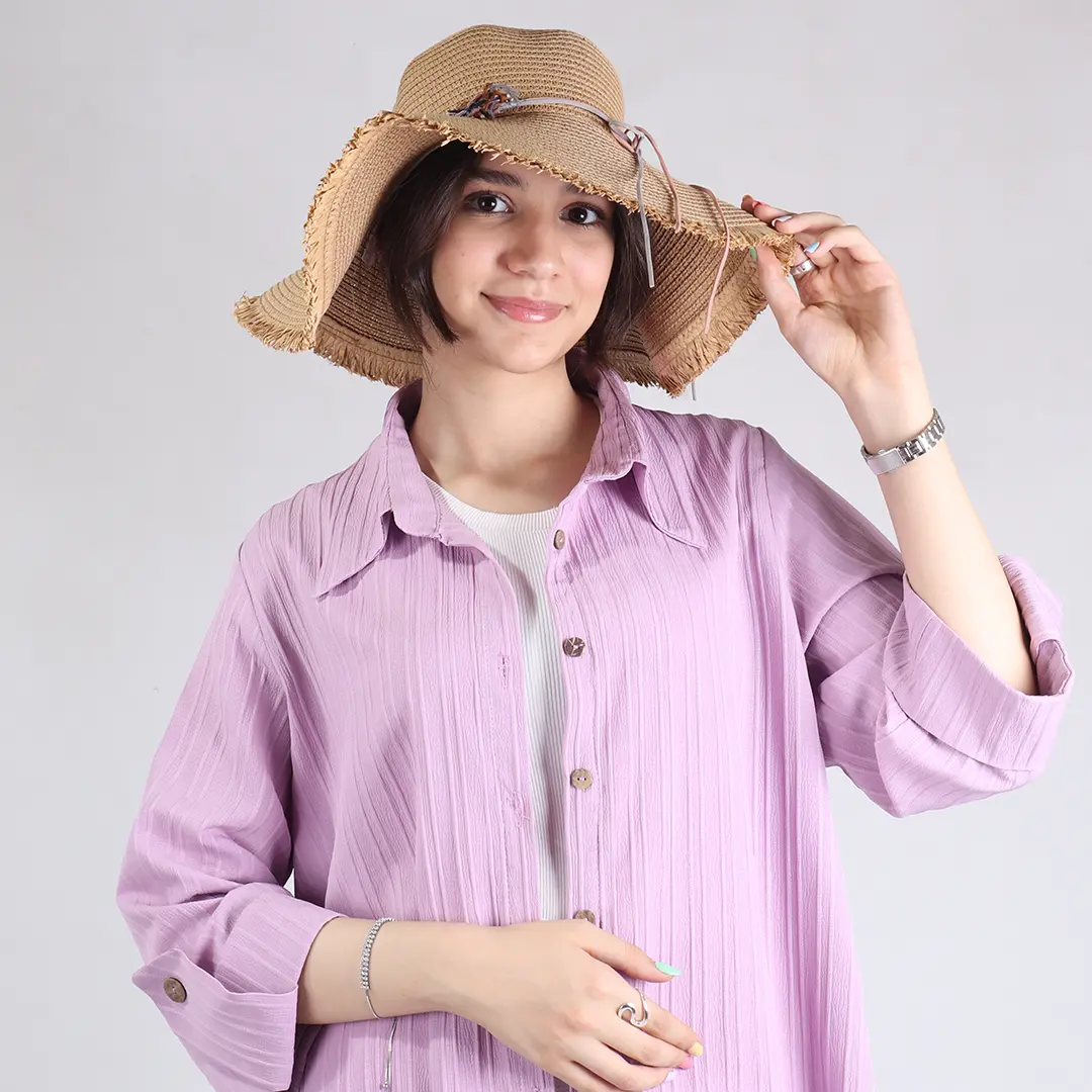 کلاه حصیری کرم کد 4263